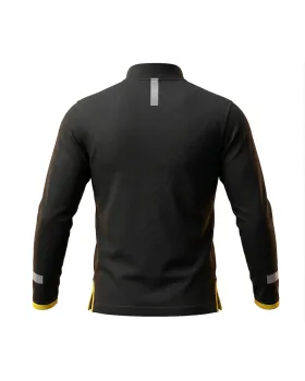 Polo manches longues Thrifty - Noir - Homme (Espagne)