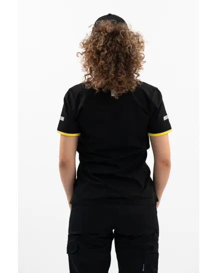 Polo manches courtes - Noir - Femme