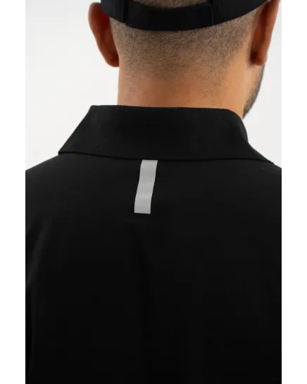 Polo manches longues - Noir - Homme