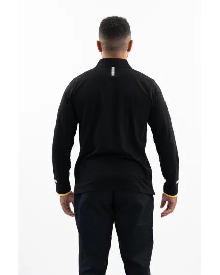 Polo manches longues - Noir - Homme