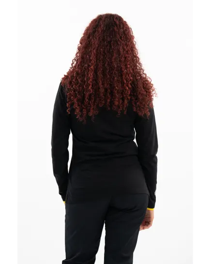 Polo manches longues Thrifty - Noir - Femme (Espagne)