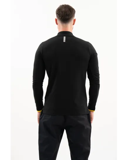 Polo manches longues Thrifty - Noir - Homme (Espagne)