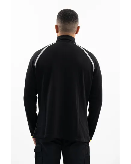 Sweat half zip - Noir - Unisexe